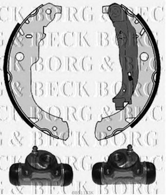 BORG & BECK bbs1123k -  Комплект тормозных колодок